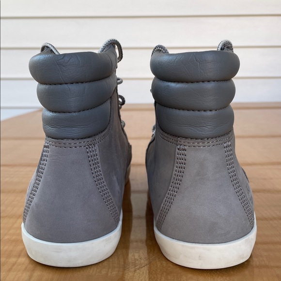 Timberland Leather Ankle Sneaker Boots Womens Size 8 - Picture 4 of 12